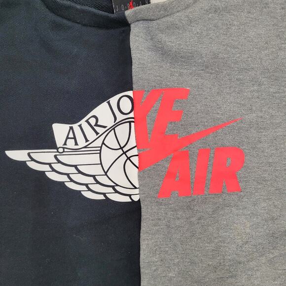 Nike Air-Jordan SRT Remix Sweatshirt Large 21x25 Two-Tone - Picture 13 of 15